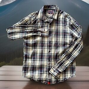 UNTUCKit Men's Button Up Shirt Size Medium Plaid Print Long Sleeve Shirt